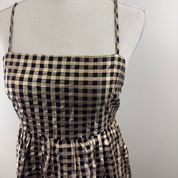 J.Crew Lurex black and gold Dress - Picture 6 of 12